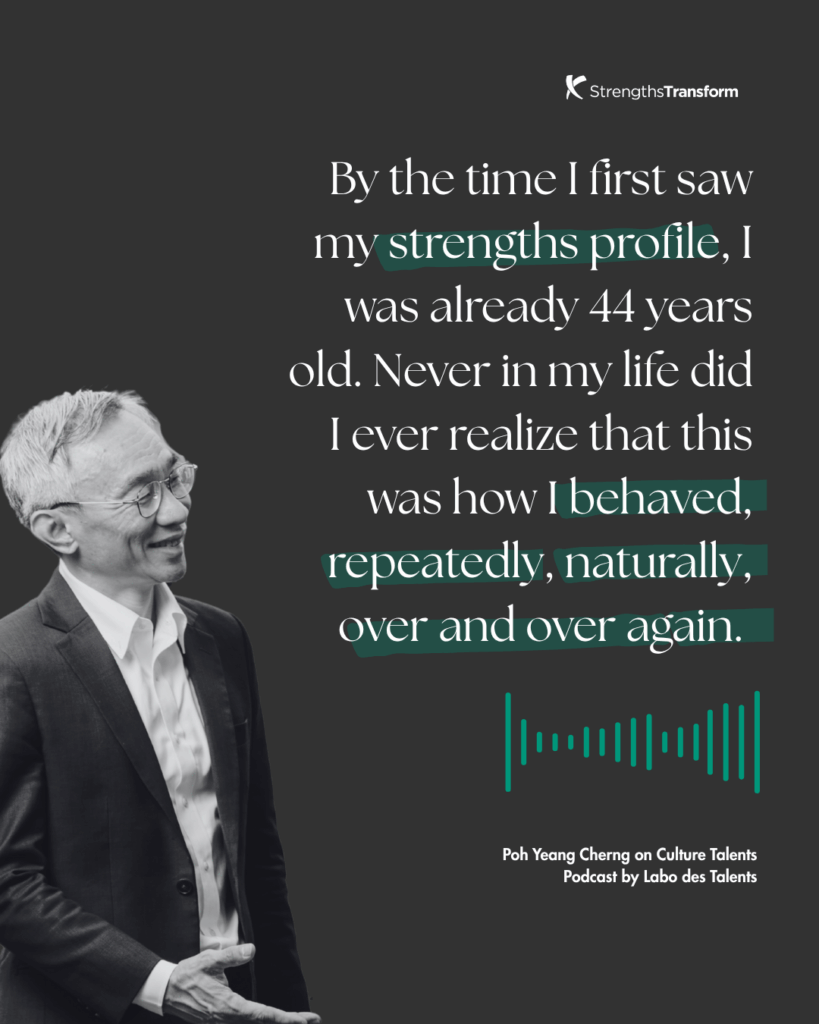 Mr Poh Yeang Cherng StrengthsTransform Profile Story Singapore